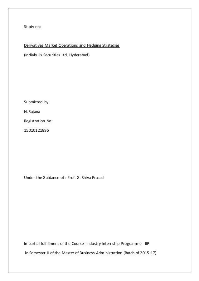 Hedging strategies with put options
