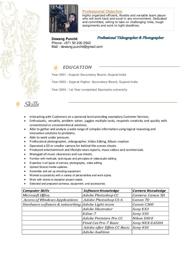 knowledge of microsoft office resume