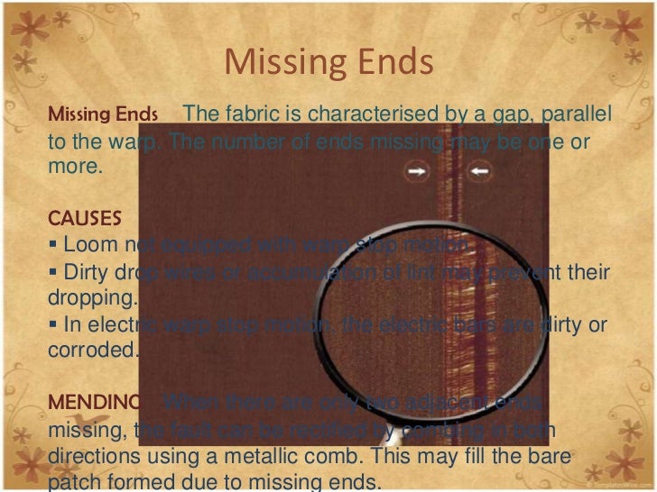 Fabric defects in woven and knitted fabric hitesh choudhary