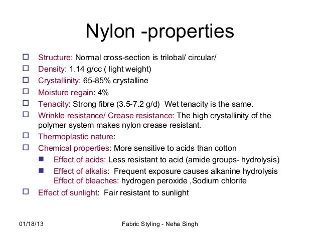Properties Of Nylon Fabric 54