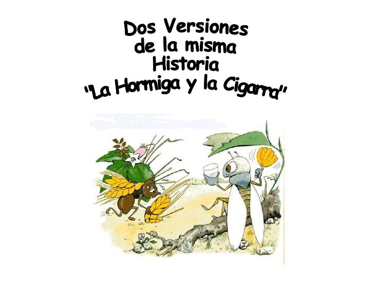 FABULA LA CIGARRA Y LA HORMIGA fabula la cigarra y la hormiga: