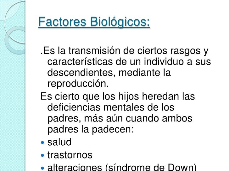 Factores que influyen en el desarrollo humano