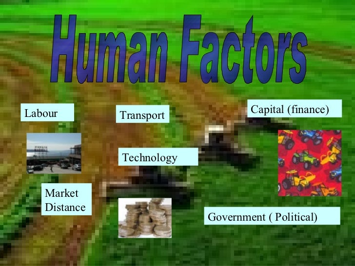 Factors affecting farming