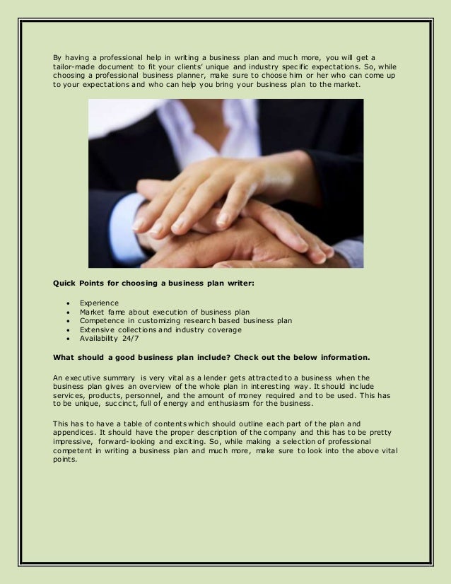 Help Making A Business Plan