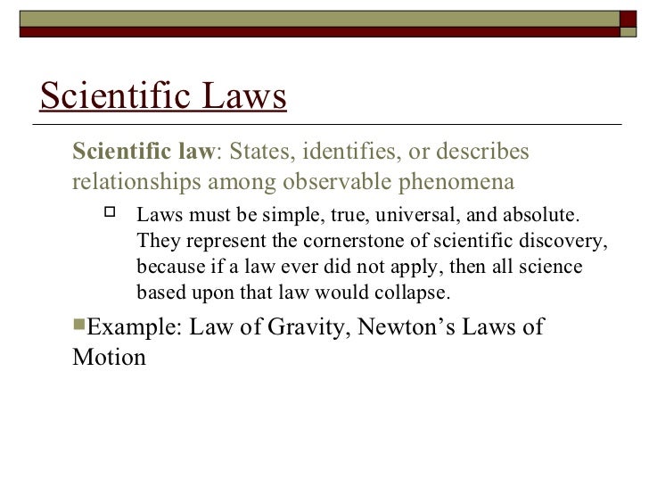 fact theory hypothesis 1 scientific laws