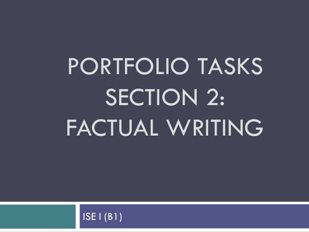 Factual writing