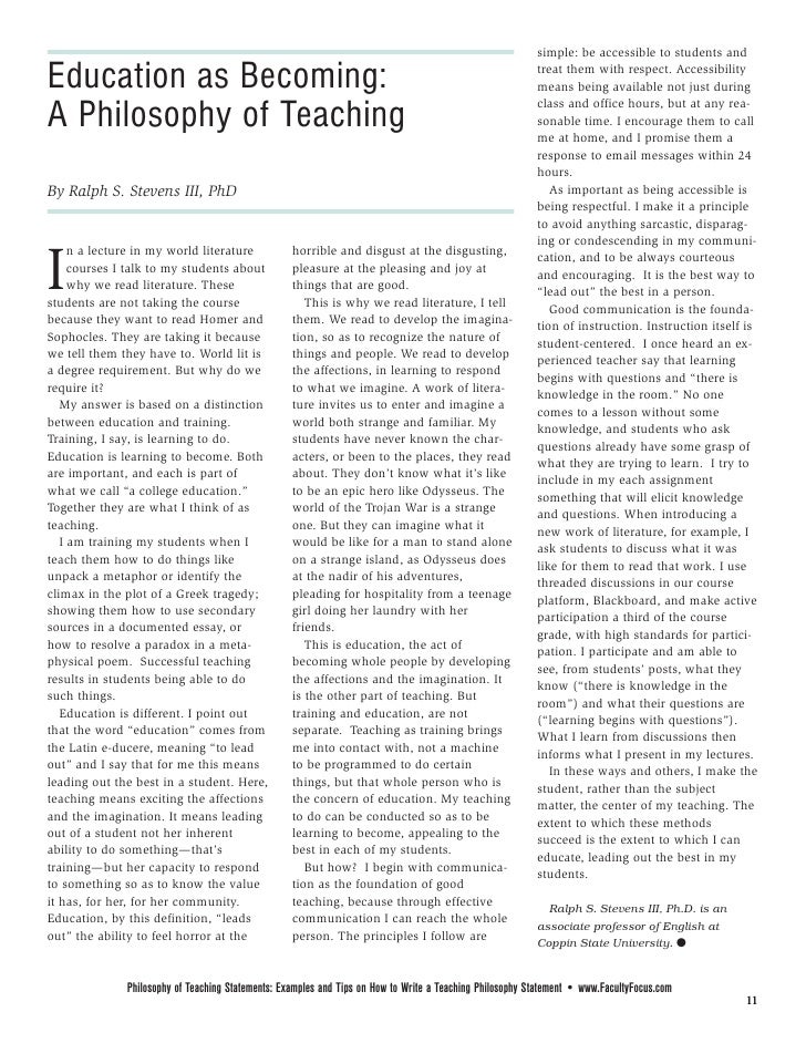 personal statement for special education teacher education personal statement teaching