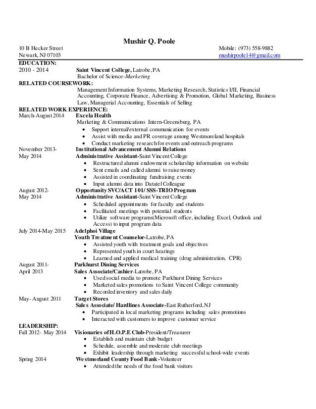 marketer resume
