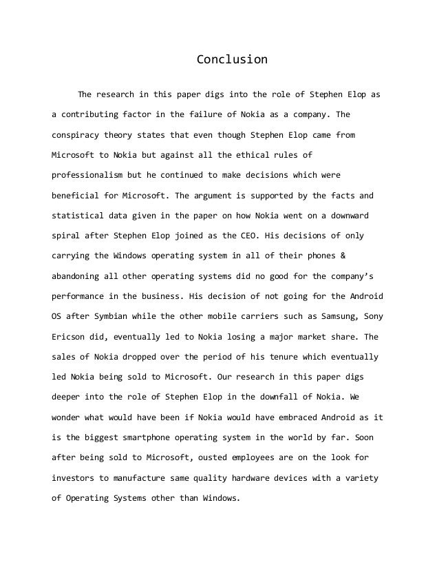 conclusion of essay example