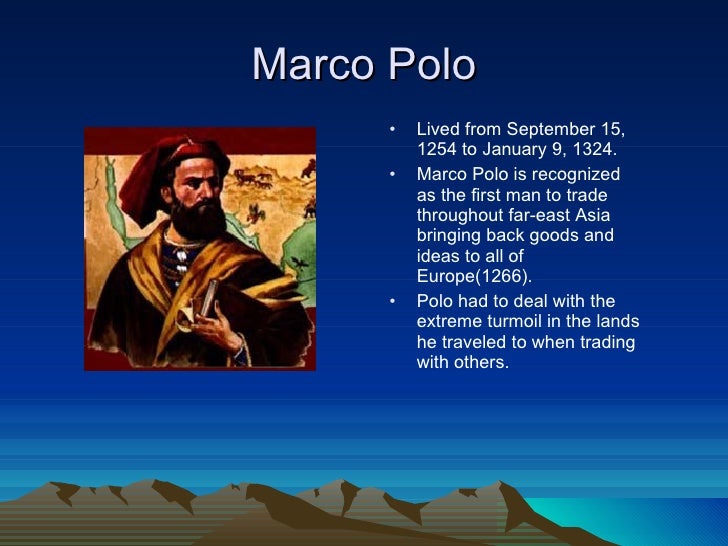the life of the italian explorer marco polo Italian explorer rescues the daughter of the mongol leader kublai khan, meets a hermit who has invented gunpowder and builds a cannon marco polo 1h 35min. the life of the italian explorer marco polo Italian explorer rescues the daughter of the mongol leader kublai khan, meets a hermit who has invented gunpowder and builds a cannon marco polo 1h 35min.