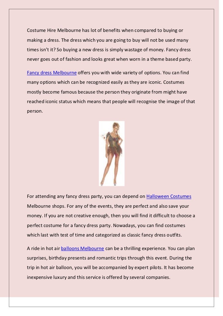 Online fancy dress hire