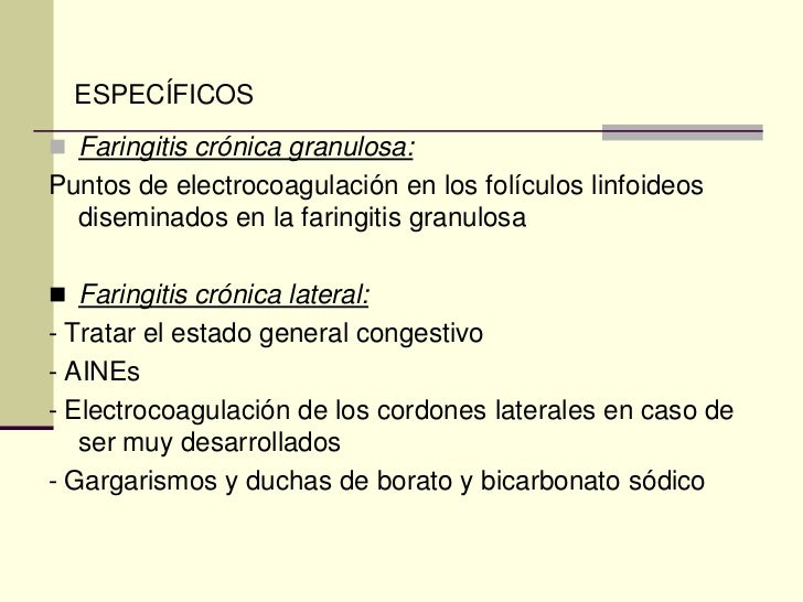 Faringitis cronica