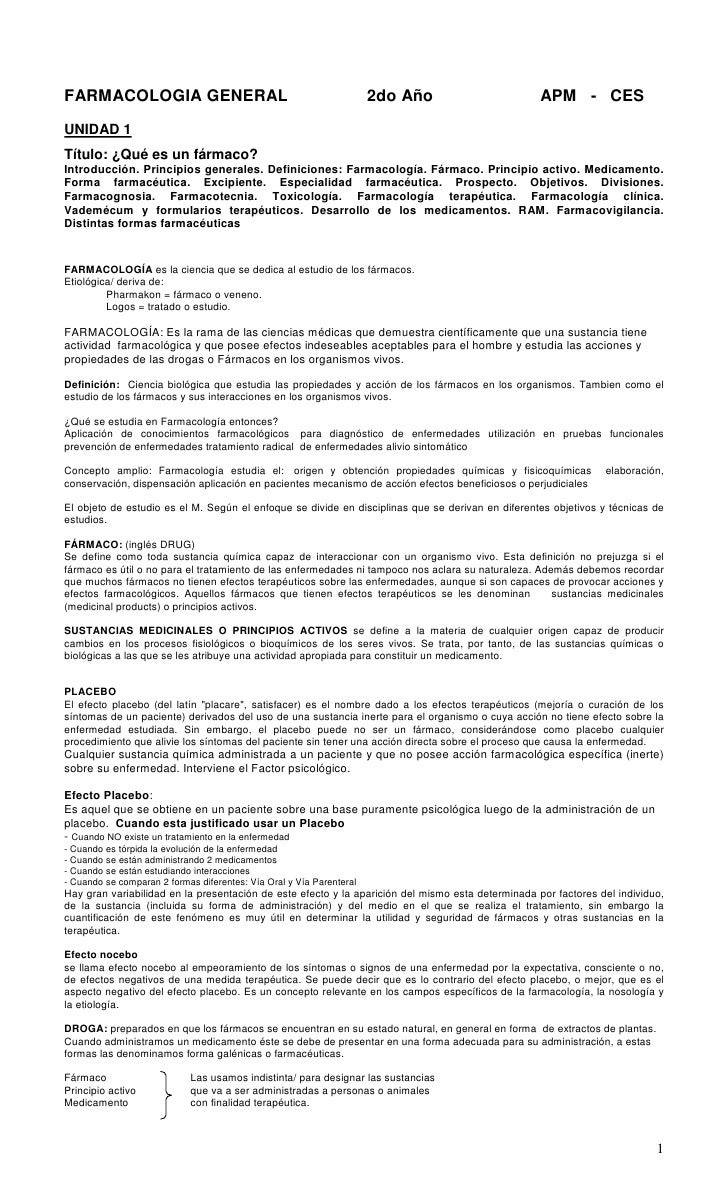 Farmacologia gral 1 Farmacologia gral 1