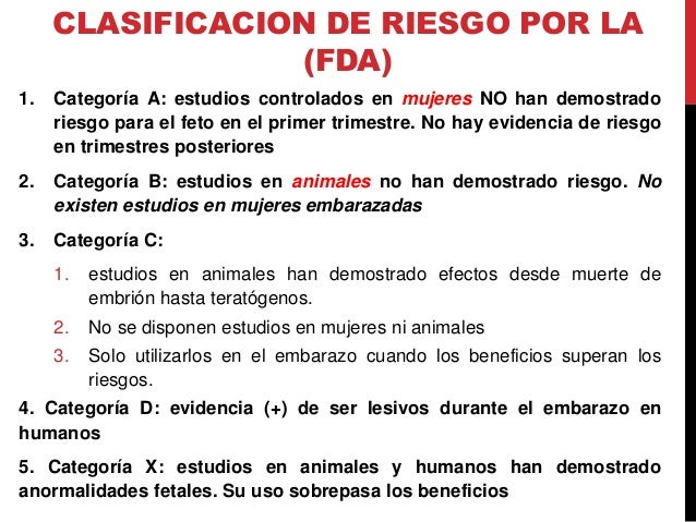 Farmacologia y embarazo
