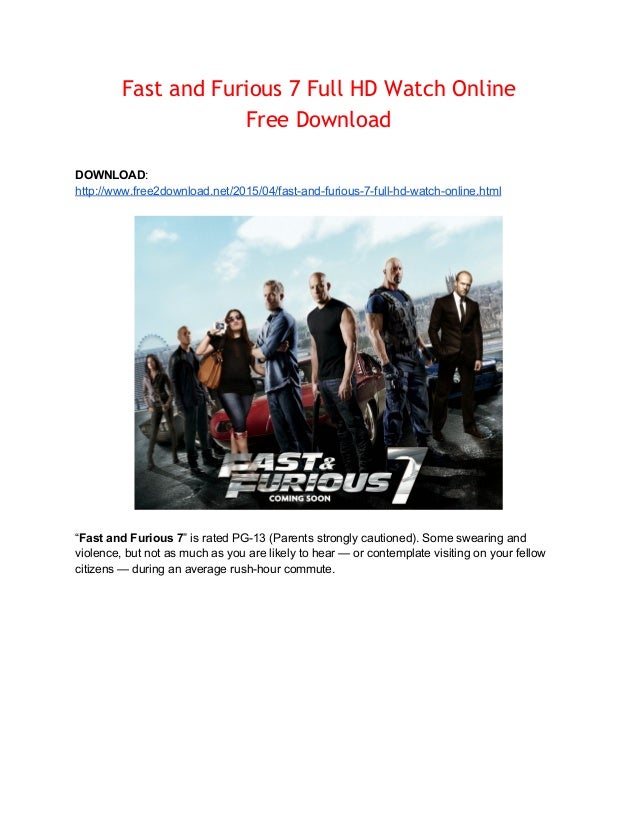 Fast amp; Furious 7 (English) movie in 720p torrent