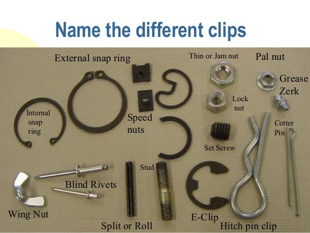fasteners po 2 e clip chart