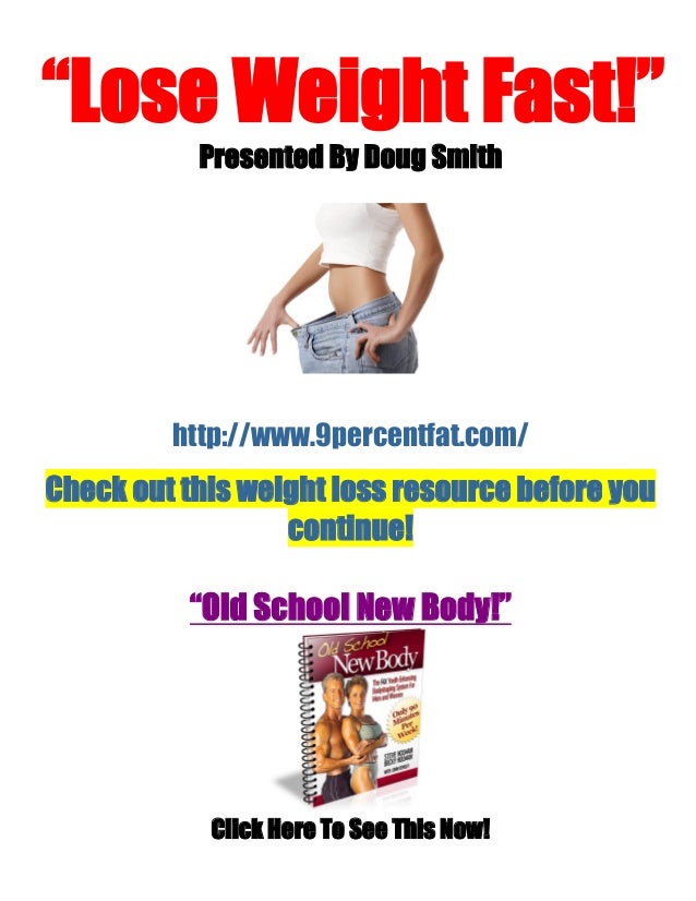 How To Lose Weight Fast - The Best Weight Loss Diet Plan Medically 