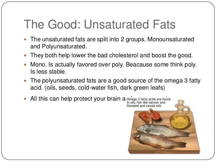 Unsaturated Fat Facts 113