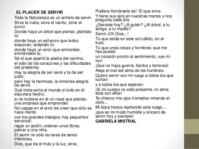 Gabriela Mistral el placer de servir Gabriela Mistral el placer de servir