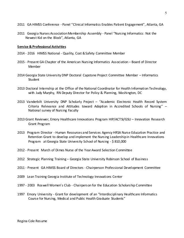 Emory resume samples