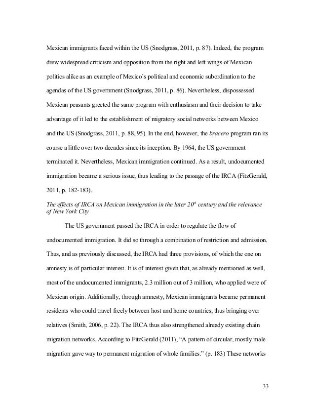 Thesis statement about immigration laws