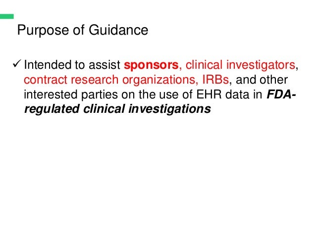 Electronic Medical Records Guidance