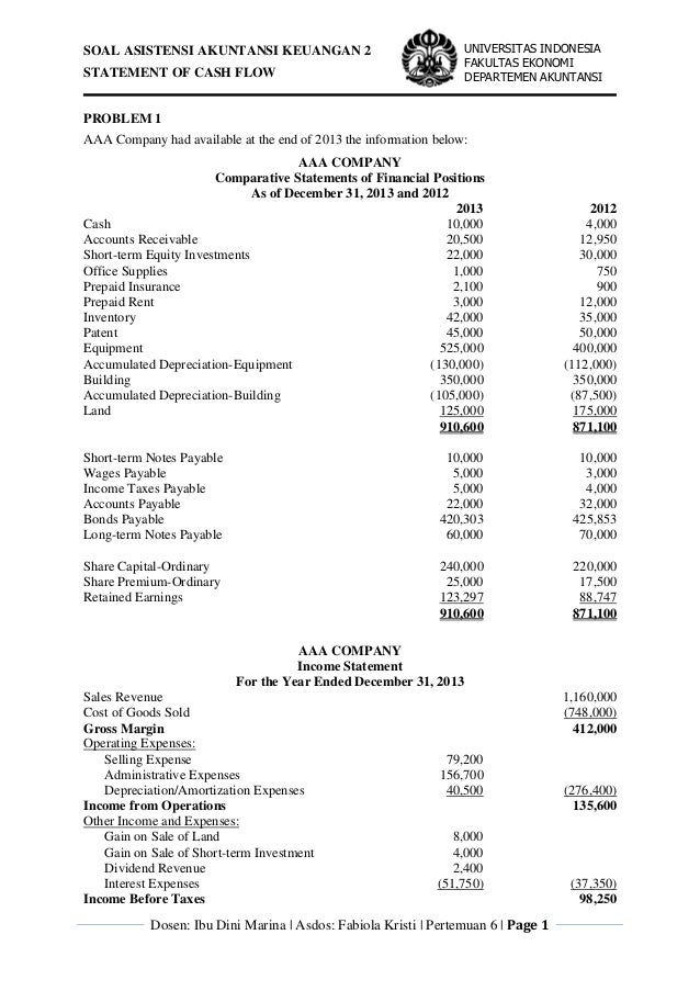 cash flow account