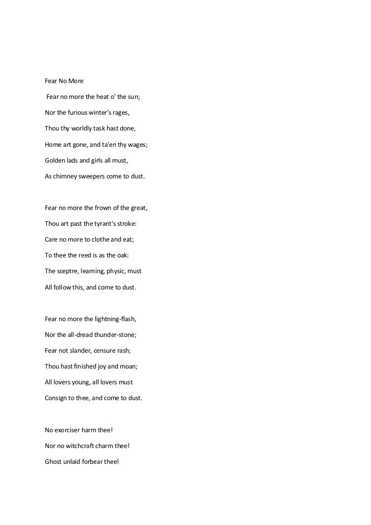 Narrative Essay On Fear