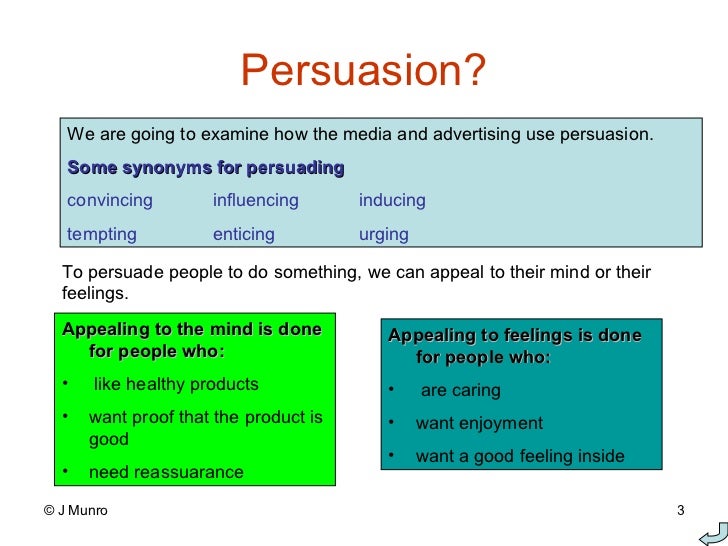 Writing persuasive