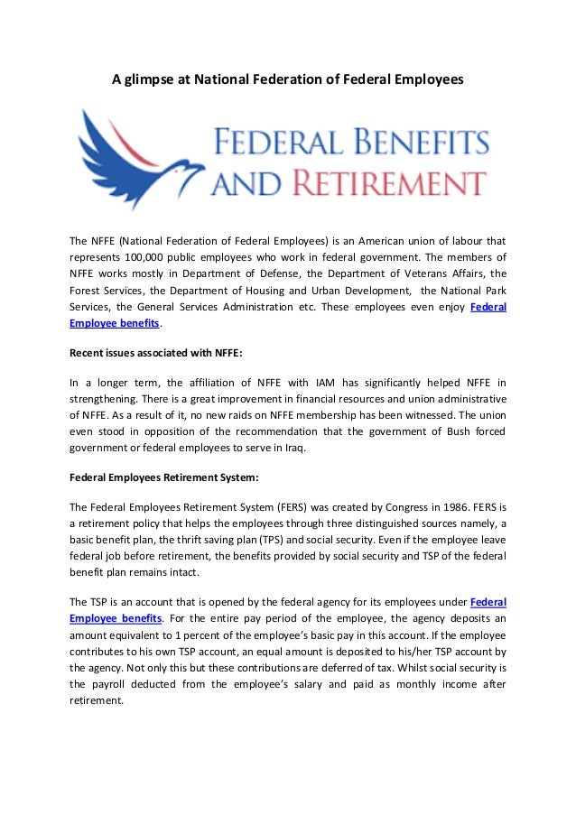A glimpse at National Federation of Federal Employees