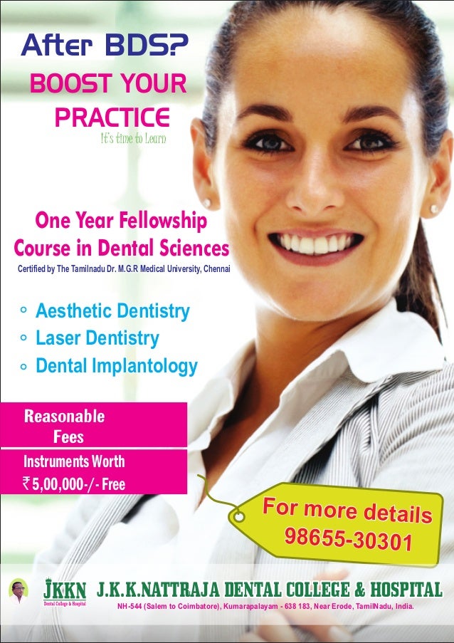 After BDS? BOOST YOUR PRACTICE It&#39;s time to Learn One Year Fellowship Course in Dental Sciences Aesthetic Dentistry Laser Dentistry Dental Implantology ... - fellow-ship-2-638