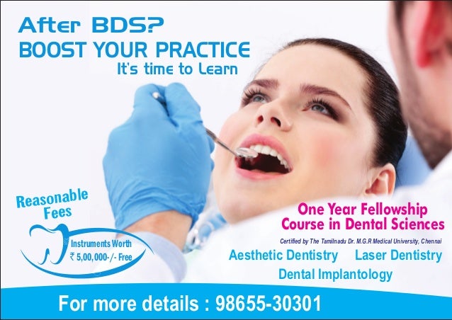 One Year Fellowship Course in Dental Sciences InstrumentsWorth `5,00,000-/-Free Aesthetic Dentistry Laser Dentistry Dental Implantology Aesthetic Dentistry ... - fellow-ship-4-638
