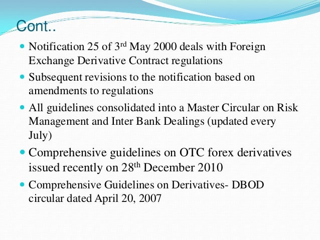 rbi guidelines forex exchange