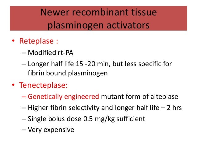 Fibrinolytics & antiplatelets