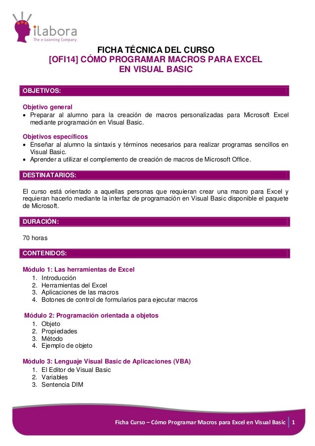Curso online de excel
