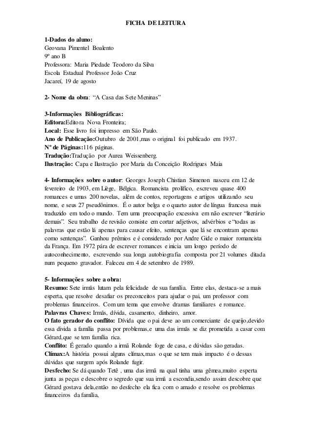 Ficha de leitura de um artigo