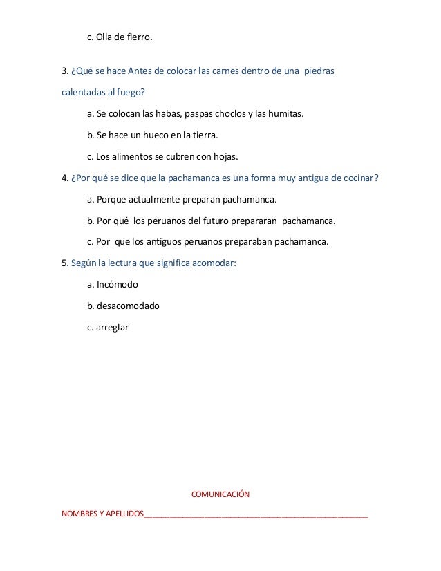 Fichas de trabajo de comunicación y matematica
