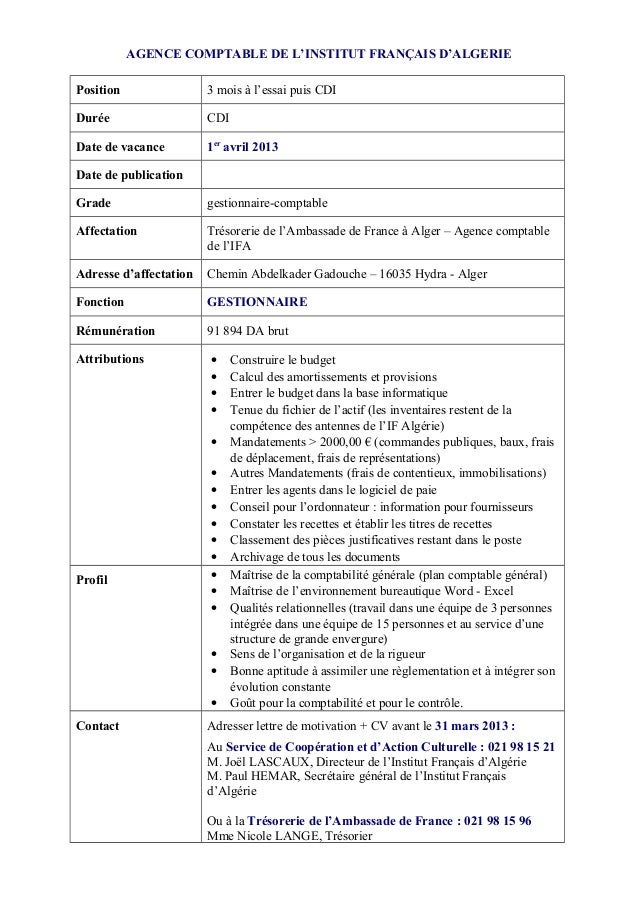 comment construire une fiche de poste