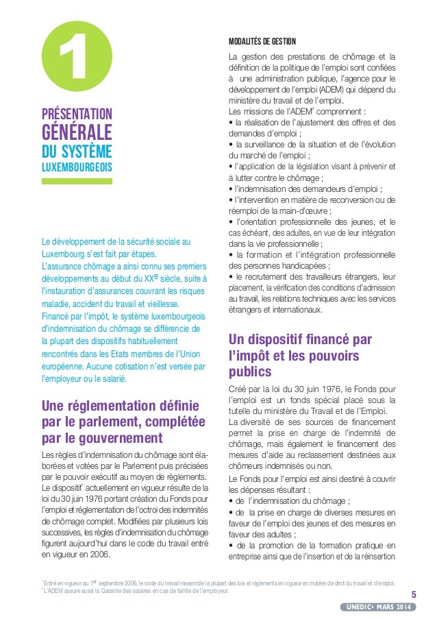 comment s'inscrire au chomage luxembourg