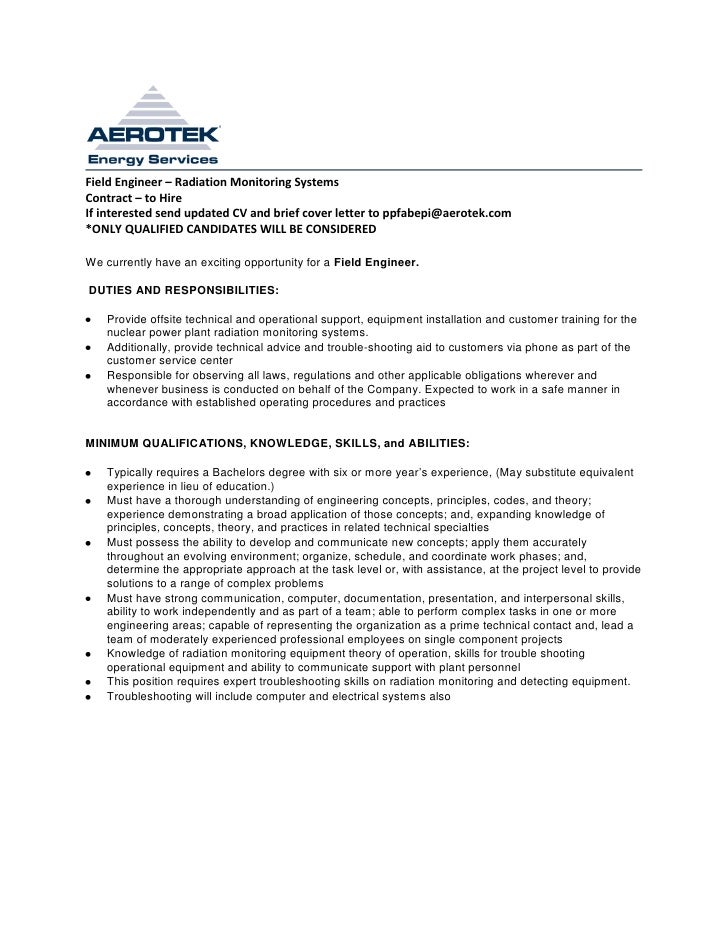 application letter for mechanical technician