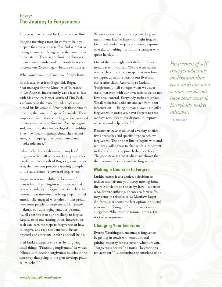 Sample English Essays Essay About Importance Of Forgiveness Quotes Bible Good High School Essays also Essay Paper Writing Service Essays On The Importance Of Forgiveness Essays On Forgiveness Thesis Of An Essay
