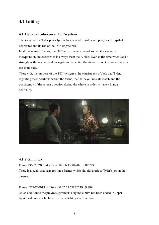 Fight club dissertation