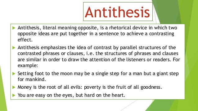 Examples of an Antithesis in Literature | The Classroom | Synonym