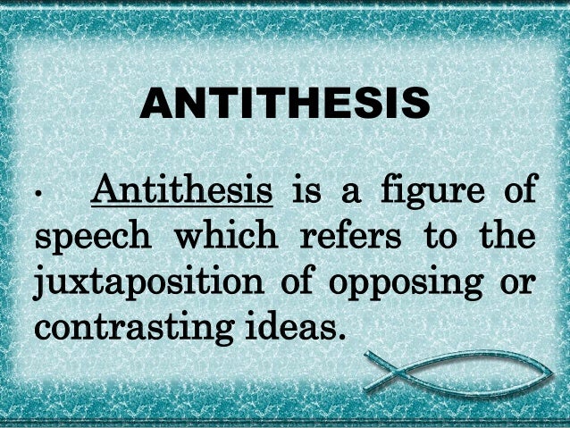 What is antithesis? Antithesis examples & definition