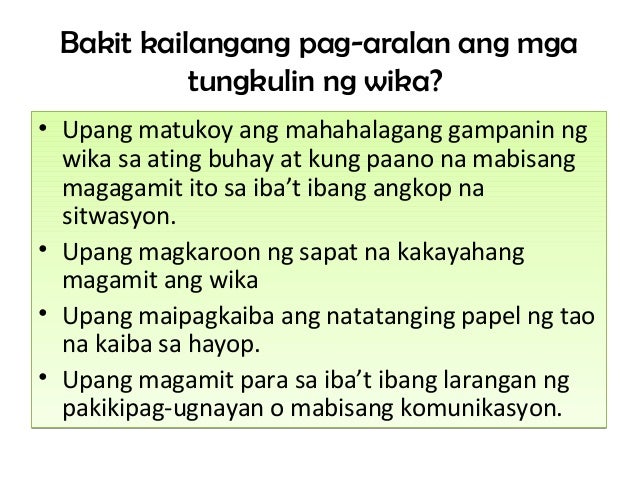 Mga Tungkulin Ng Wika At Halimbawa Lahat Ng Uri Ng Mga Aralin  Porn