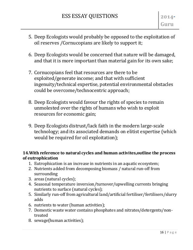 Previous ib exam essay questions unit 12