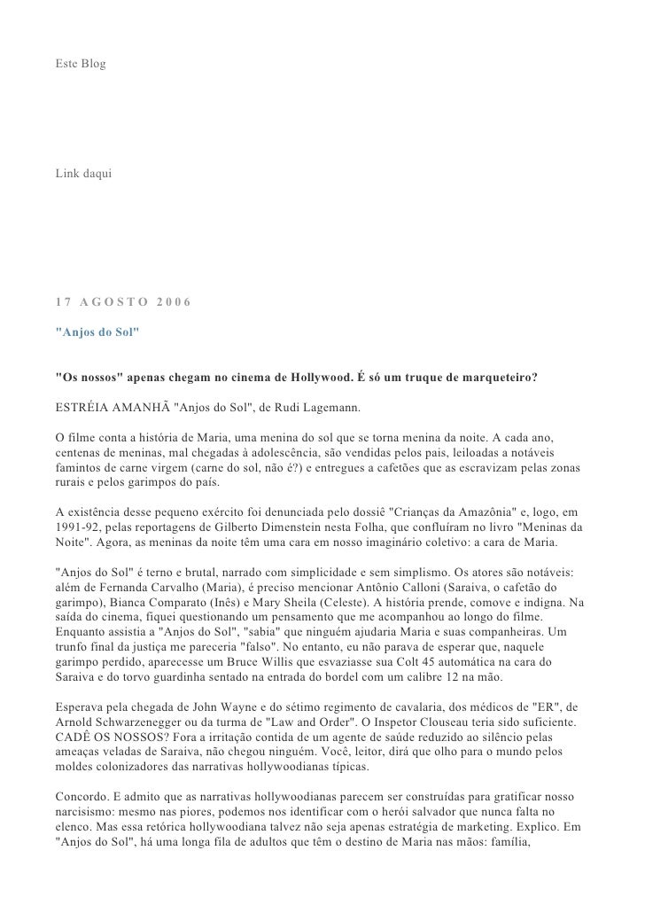 Filme anjos do sol