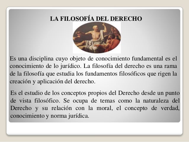 Filosofia del derecho