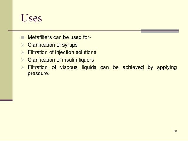 Filter paper separation