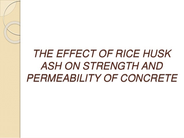 Thesis on rice husk